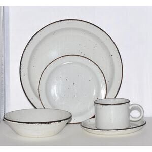 STONEHENGE Midwinter Creation Dinner Plate Desert Plate Bowl Mug/Saucer 5pc MCM